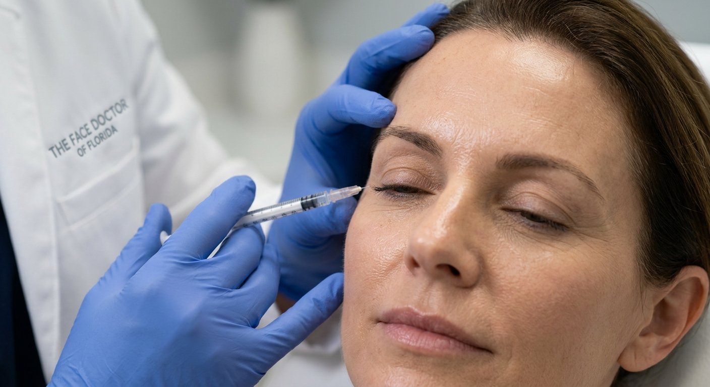 Expert administering Best Injectables for Wrinkles in a safe clinic environment.
