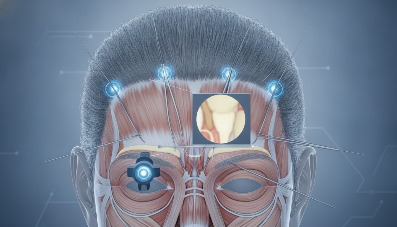 Endoscopic Brow Lift: 4 Powerful Secrets for a Smooth,... 4 Before and after comparison side-by-side, subtly illustrating the lifted brows and refreshed appearance achieved by an endoscopic brow lift, focusing on natural, elegant results.