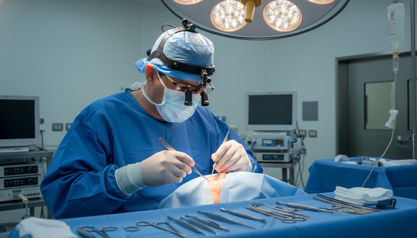 A subtle, artistic representation of the skin healing process on a face after Mohs surgery, emphasizing seamless restoration and minimal scarring, symbolizing effective Facial Mohs Repair.
